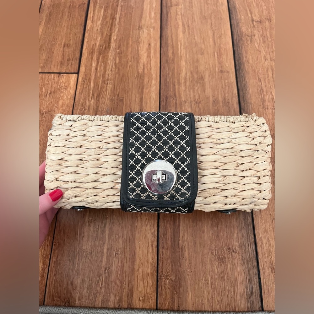 Woven Raffia clutch